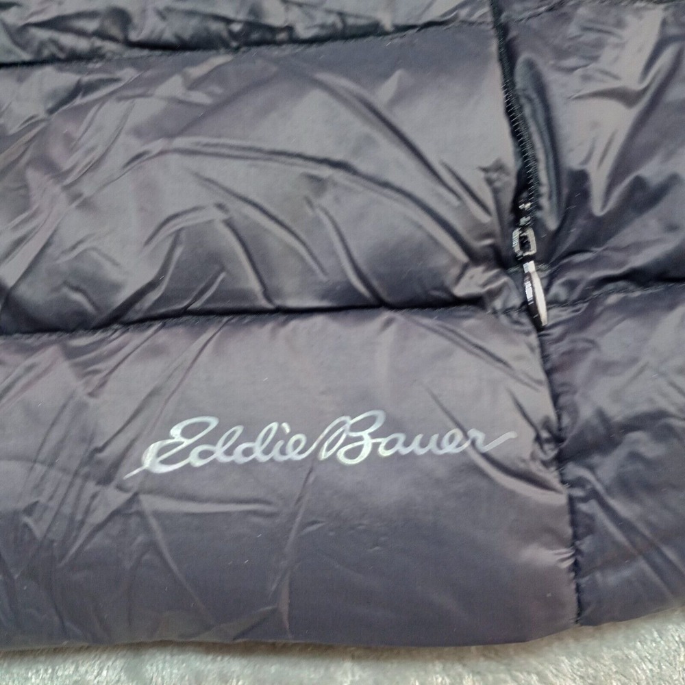 Eddie Bauer EB650 Down‎ Puffer Quilted Men's Black Jacket Size XL Packable Coat - Picture 3 of 14